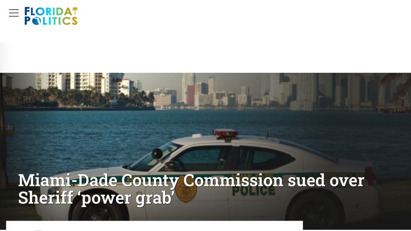 Miami-Dade County Commission sued over Sheriff ‘power grab’